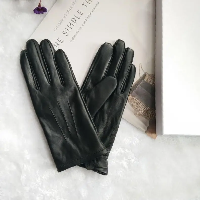 2026 Elegant Fashion Driving Gloves Genuine Real Goat Leather Gloves Women Fashion Winter Autumn Short Mittens G600