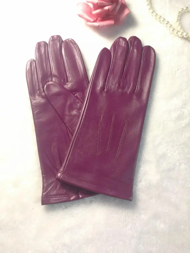 2026 Elegant Fashion Driving Gloves Genuine Real Goat Leather Gloves Women Fashion Winter Autumn Short Mittens G600