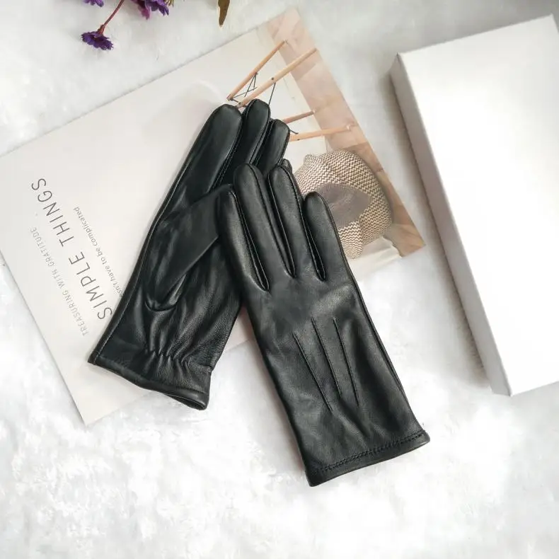 2026 Elegant Fashion Driving Gloves Genuine Real Goat Leather Gloves Women Fashion Winter Autumn Short Mittens G600