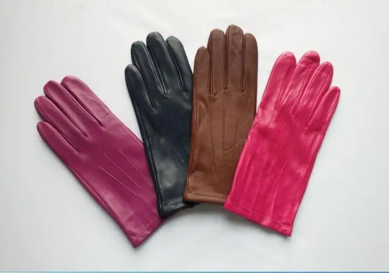 2026 Elegant Fashion Driving Gloves Genuine Real Goat Leather Gloves Women Fashion Winter Autumn Short Mittens G600