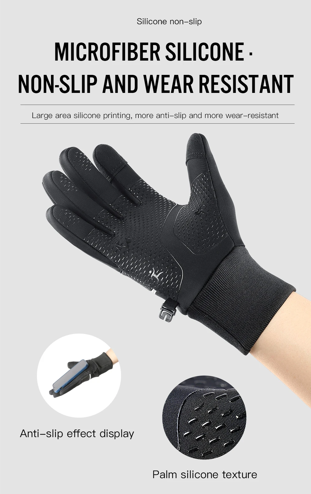 Winter Sports Plus Velvet Warm Gloves For Men And Women Touch Screen Ski Cycling Bicycle Riding Cold-Proof Outdoor Gloves