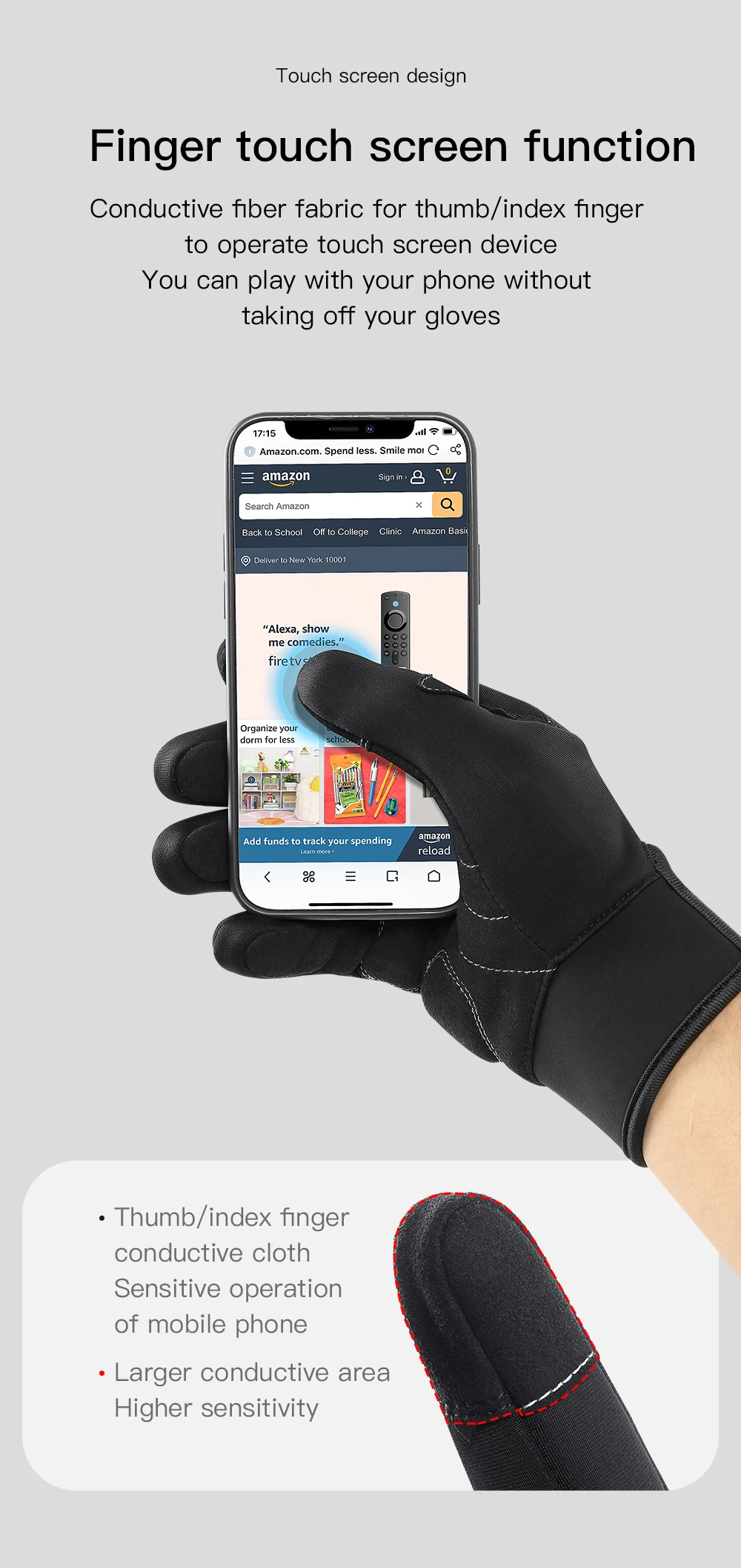 Winter Sports Plus Velvet Warm Gloves For Men And Women Touch Screen Ski Cycling Bicycle Riding Cold-Proof Outdoor Gloves