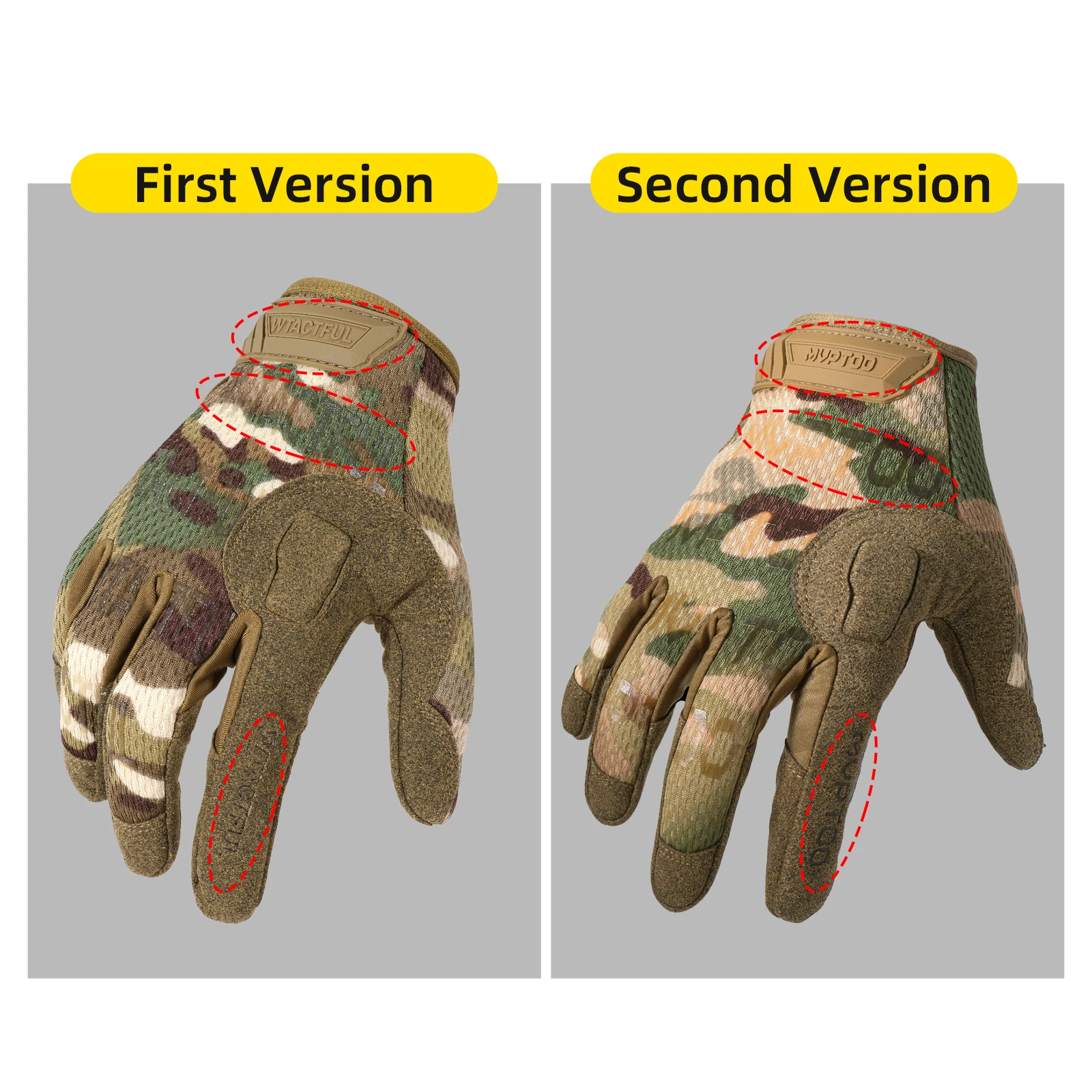 Touch Screen Tactical Gloves Breathable Paintball Airsoft Shooting Combat Hiking Hunting Cycling Work Lightweight Sports Gear