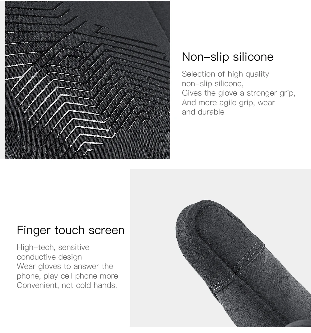 New Waterproof Winter Gloves Men Touchscreen Non-Slip Unisex thickening Windproof Warm Cycling Cold Gloves Fashion Sports Gloves