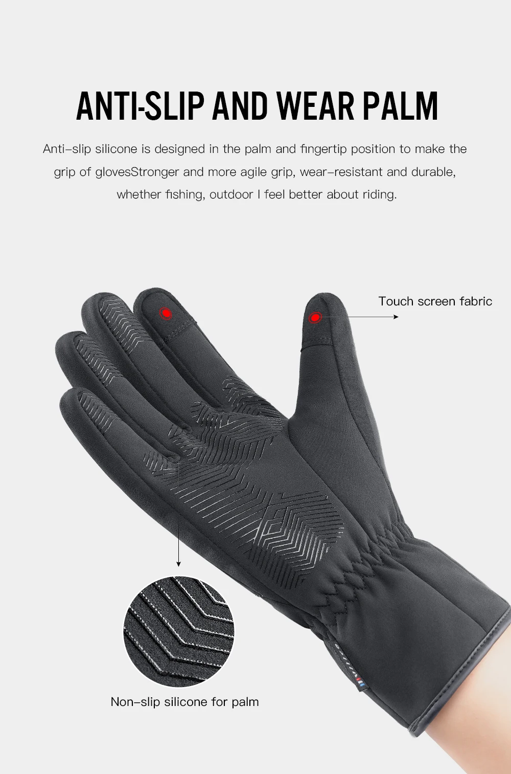 New Waterproof Winter Gloves Men Touchscreen Non-Slip Unisex thickening Windproof Warm Cycling Cold Gloves Fashion Sports Gloves