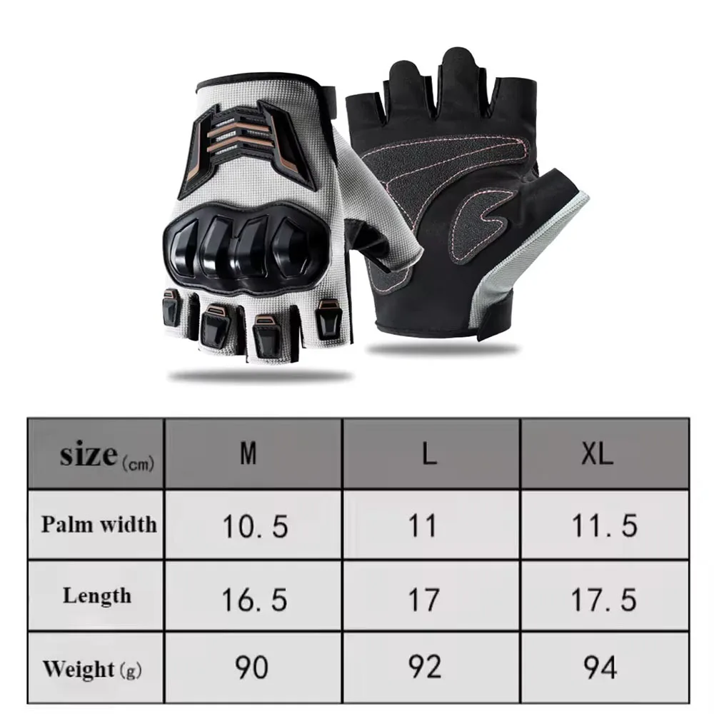 Half Finger Men's Gloves Outdoor F Protective Gloves Sports Wear resistant Motorcycle Bicycle Gloves