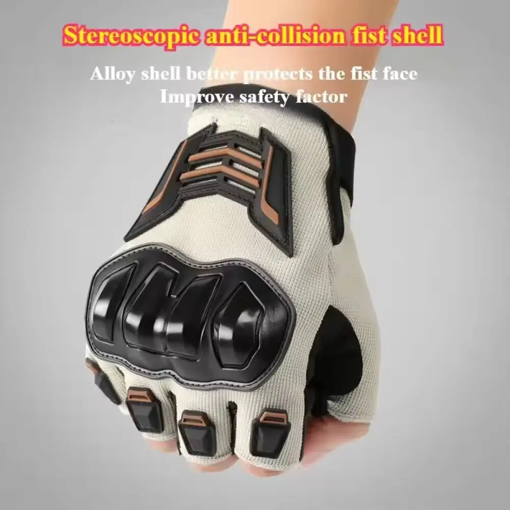 Half Finger Men's Gloves Outdoor F Protective Gloves Sports Wear resistant Motorcycle Bicycle Gloves
