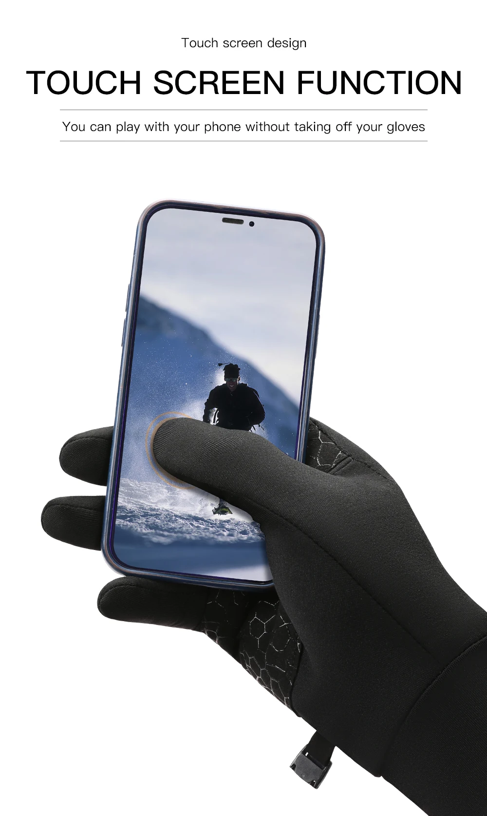 Sports Outdoor Running Men's Winter Warm Knitted Touchscreen Cycling Gloves Women's Autumn/Winter Thin Edition with Velvet