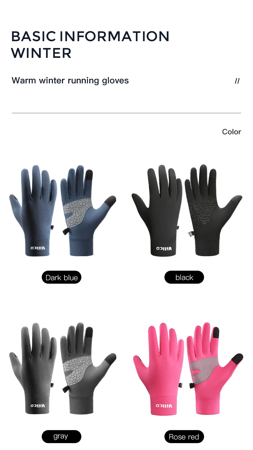 Sports Outdoor Running Men's Winter Warm Knitted Touchscreen Cycling Gloves Women's Autumn/Winter Thin Edition with Velvet