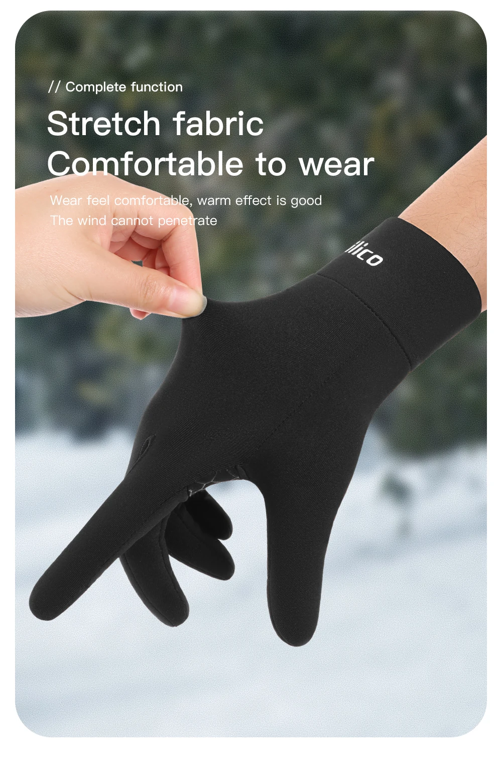 Sports Outdoor Running Men's Winter Warm Knitted Touchscreen Cycling Gloves Women's Autumn/Winter Thin Edition with Velvet