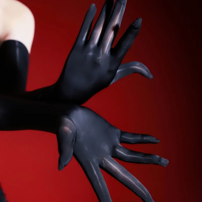 Women Sexy Tight Stockings Gloves 8D Smooth Thin High Elasticity Solid Elegant Cosplay Stage Performance Multicolor Breatha