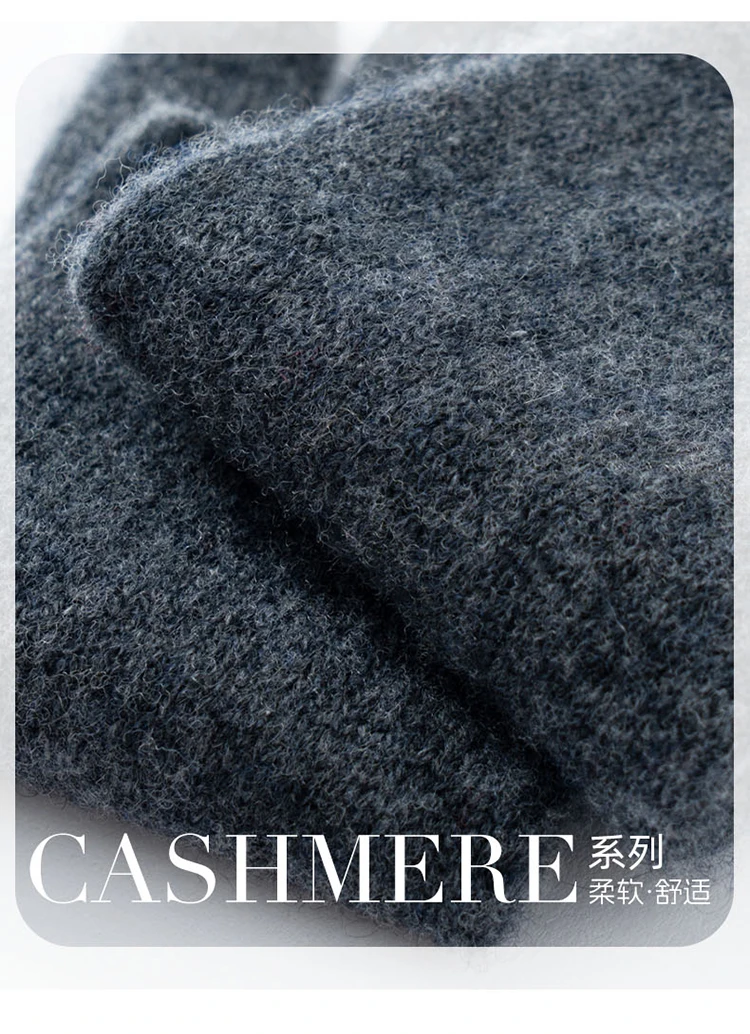 Winter High-Quality 100% Cashmere Gloves Women Soft Warm Stretch Knit Mittens Full Finger Guantes Female Solid Casual Mittens