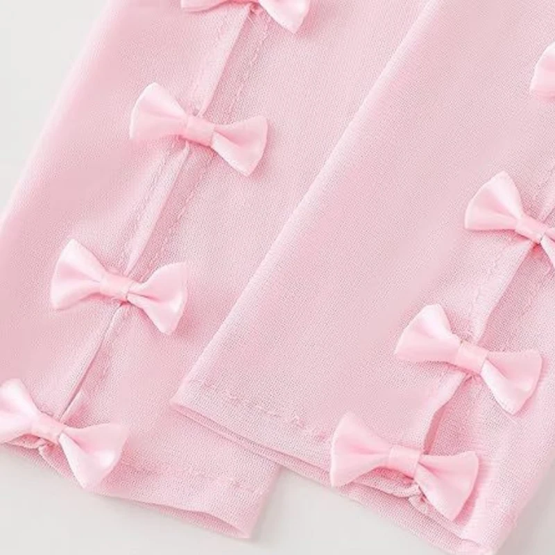 Women's 48cm Mesh Hollow Bows Fashion Personality Elastic Breathable Thin Long Gloves Lolita Cosplay Stage Performance Opera