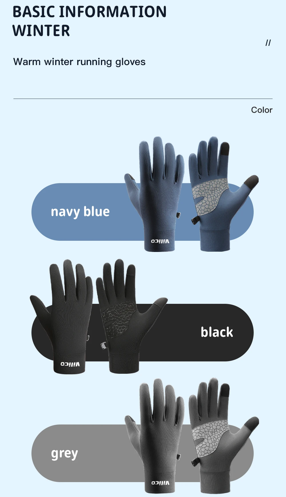Outdoor Autumn And Winter Children'S Sports Running Cycling Touch Screen Warm Gloves With Plush Insulation For Cold Cycling