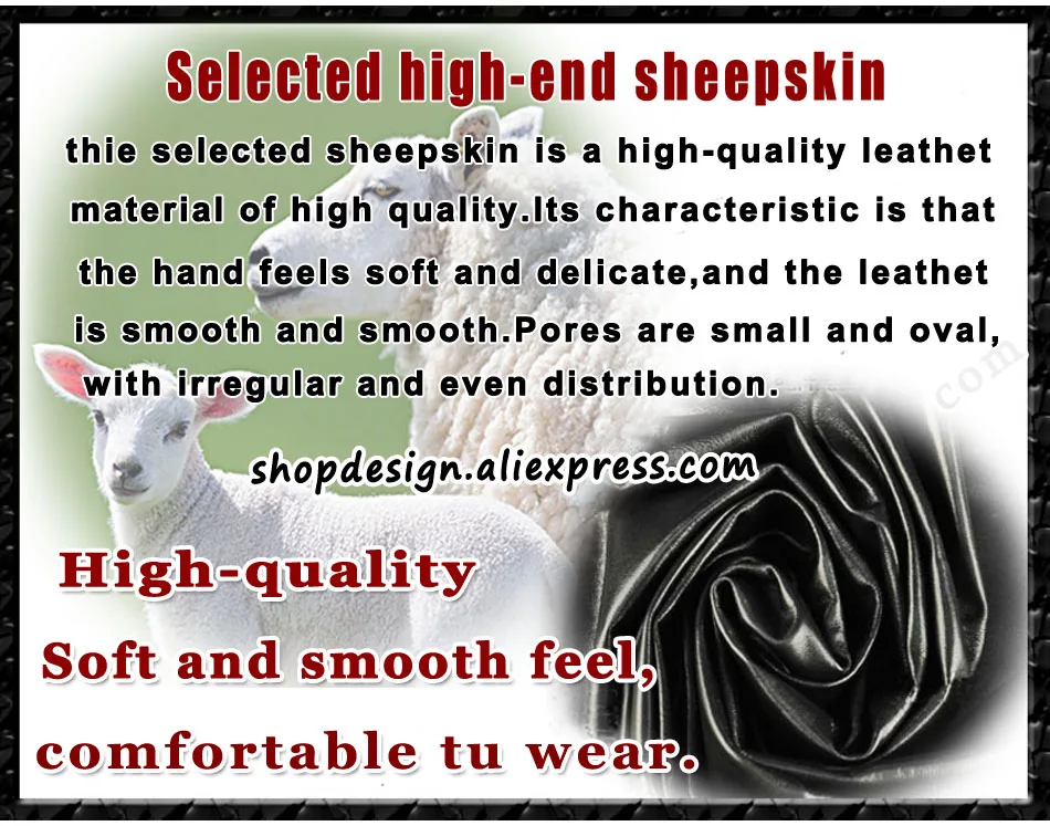 AOTIANYANG Leather Gloves 100% sheepskin mid-length colored fleece for cold and warm winter women's long arm sleeves for driving