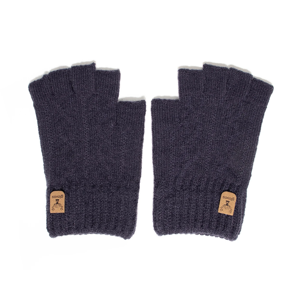 Fashion Knitted Half finger gloves warm autumn winter men women casual gloves for work writting or touch screen