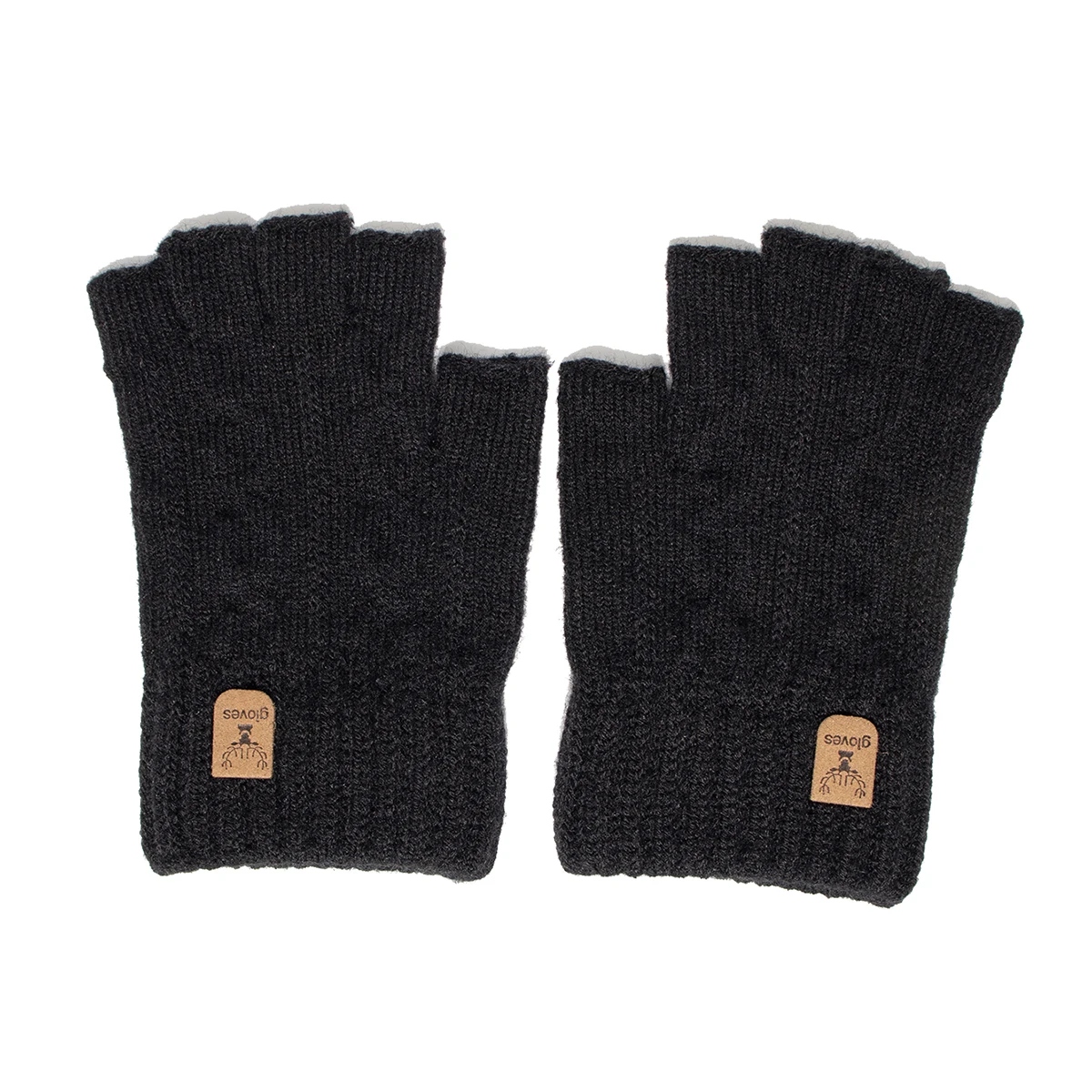 Fashion Knitted Half finger gloves warm autumn winter men women casual gloves for work writting or touch screen
