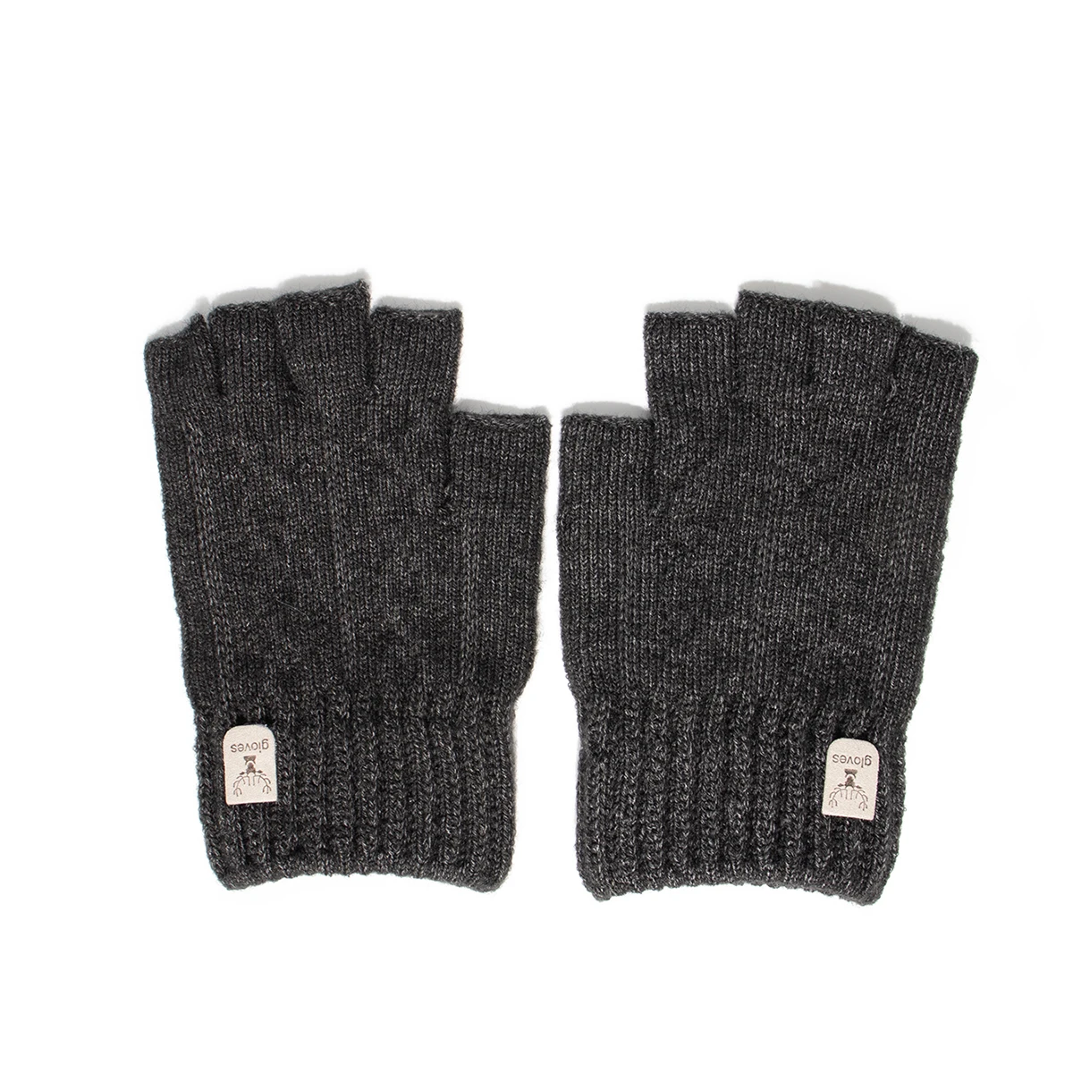 Fashion Knitted Half finger gloves warm autumn winter men women casual gloves for work writting or touch screen
