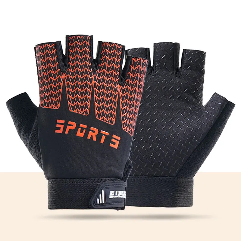 Kid Sports Gloves Breathable Sweat-Absorbing Quick-Dry Cycling Gloves Girls Boys Adjustable Anti-Slip Climbing Fishing Gloves