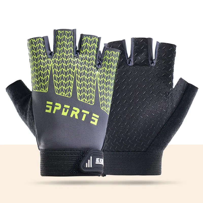 Kid Sports Gloves Breathable Sweat-Absorbing Quick-Dry Cycling Gloves Girls Boys Adjustable Anti-Slip Climbing Fishing Gloves