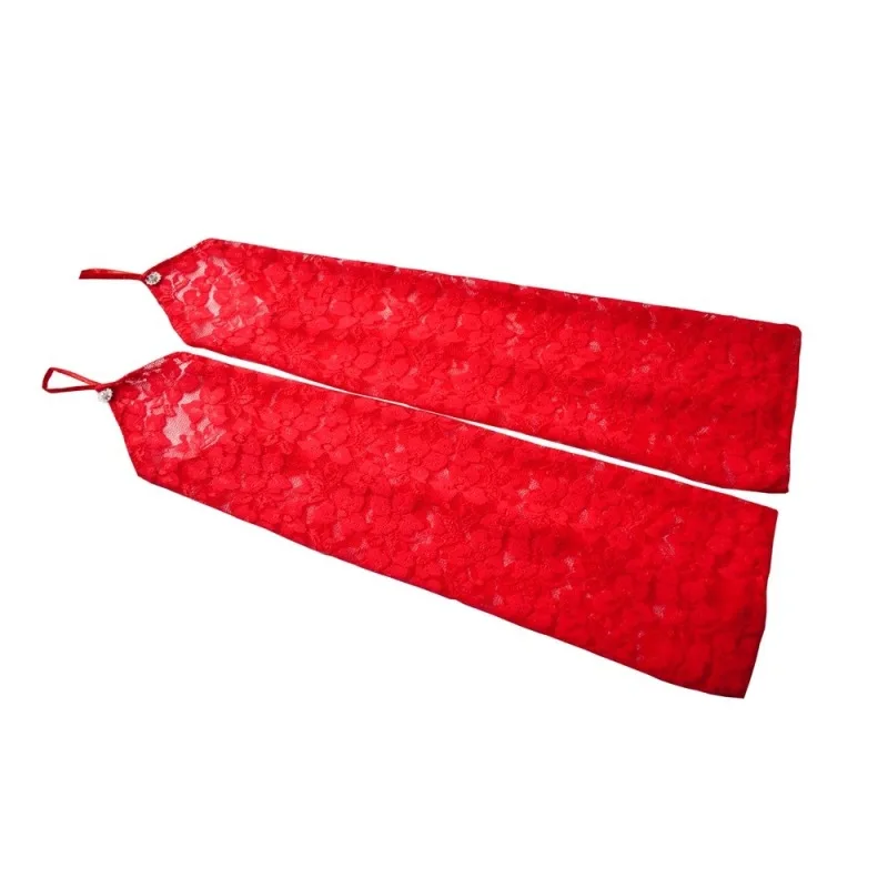 Women Sexy Hook Finger Lace Long Temptation Fingerless Gloves Etiquette Sunscreen Drive Pole Dancing Elasticity Exquisite