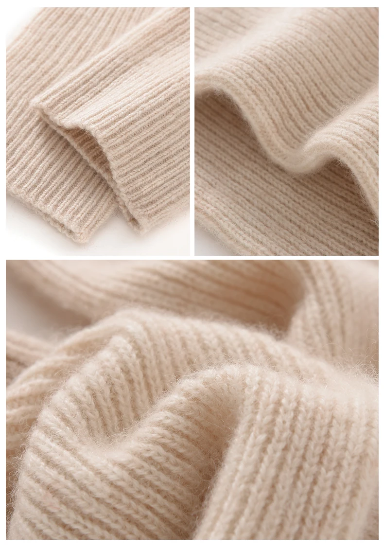 Autumn Winter Gloves Women High Quality Cashmere Knit Soft Warm Touch Screen Mittens Stretch Solid Full Finger Guantes