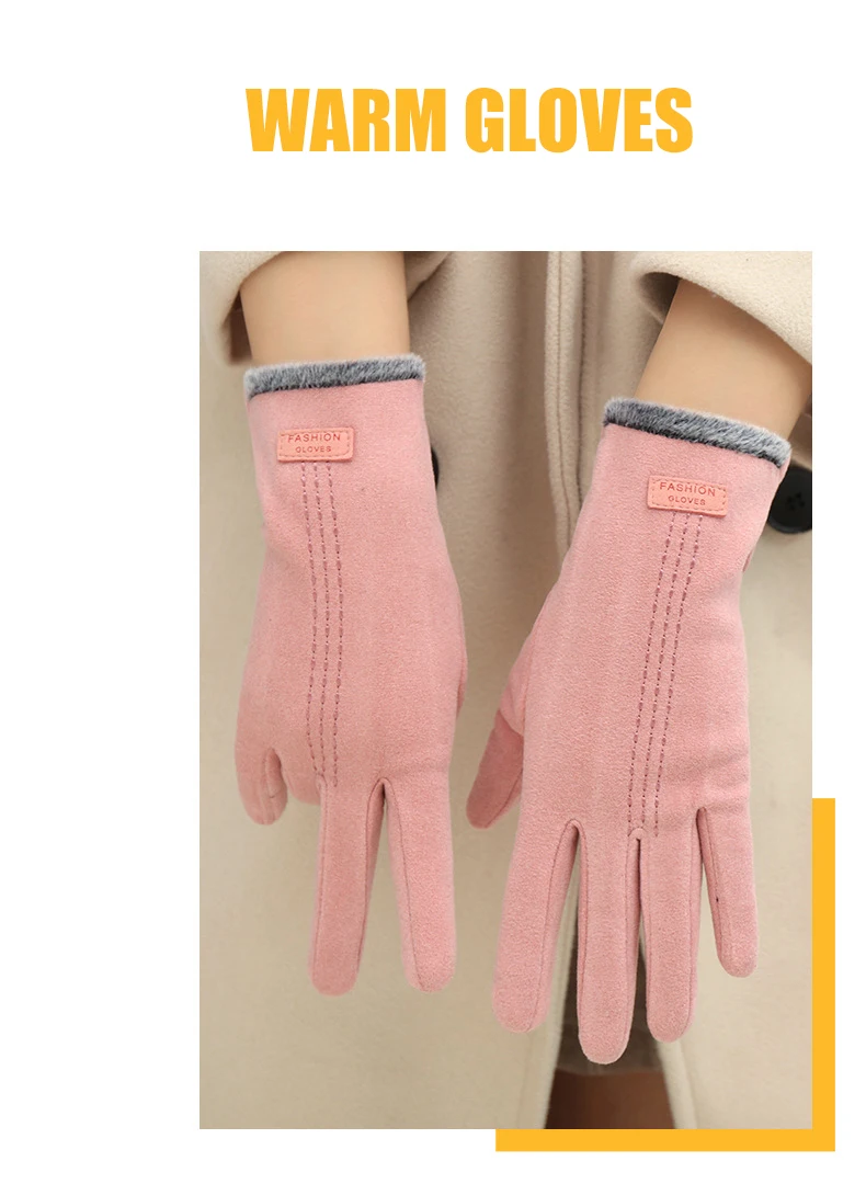 New Fashion Lady Glove Mittens Women Winter Elegant Vintage Touch Screen Driving Keep Warm Windproof Gloves Dropshiping G177