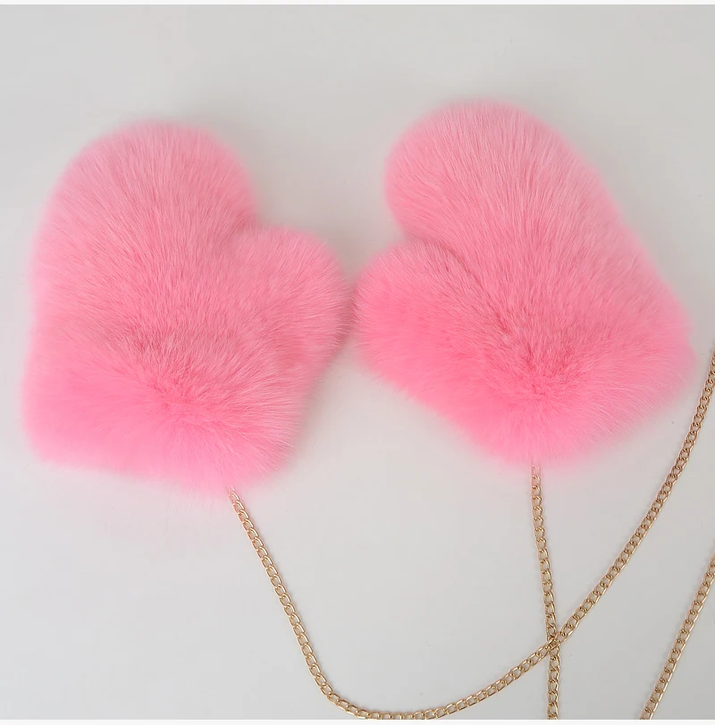 2026 Hot Sale Winter Women Natural Real Fox Fur Gloves Warm 100% Genuine Fox Fur Mittens Girl Fashion Luxury Real Fox Fur Glove