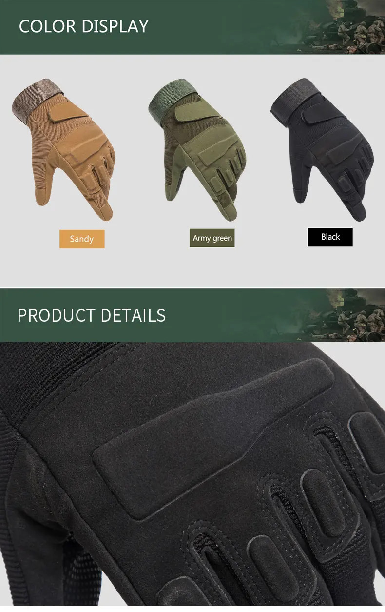 Outdoor Tactical Gloves for Men and Women, Fingerless Sports Gloves, Combat Shooting, Hunting, Fitness