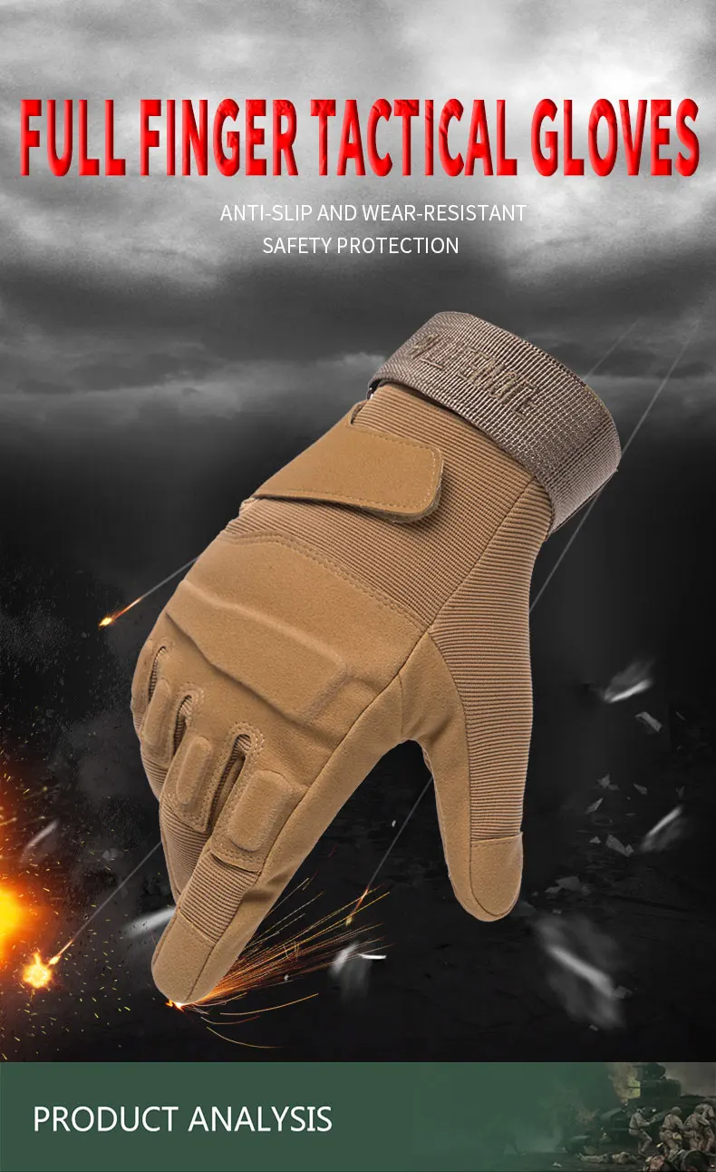 Outdoor Tactical Gloves for Men and Women, Fingerless Sports Gloves, Combat Shooting, Hunting, Fitness