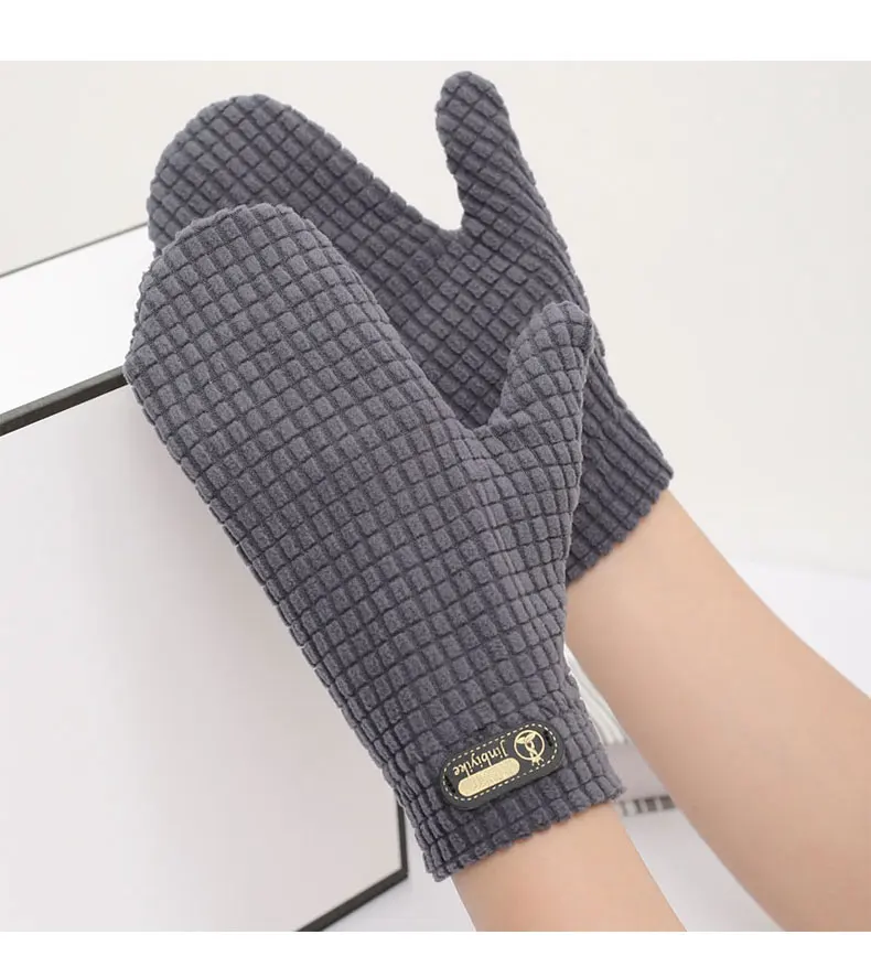 Mittens for Men Spring and Autumn Warm Cycling Driving Bike Windproof Elastic Winter Fleece Couples All-Wrapped Finger Gloves