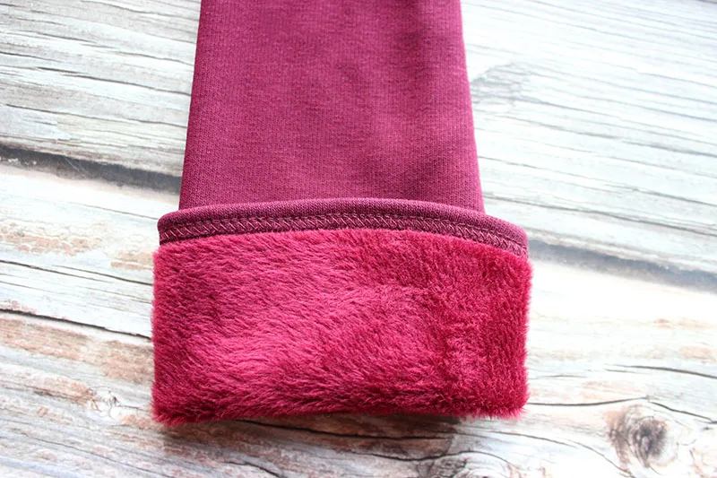 Long Gloves Women's Knitted Cotton Elastic Sun Protection Fashion Simple Brushed Lining Autumn and Winter Warm Sleeves