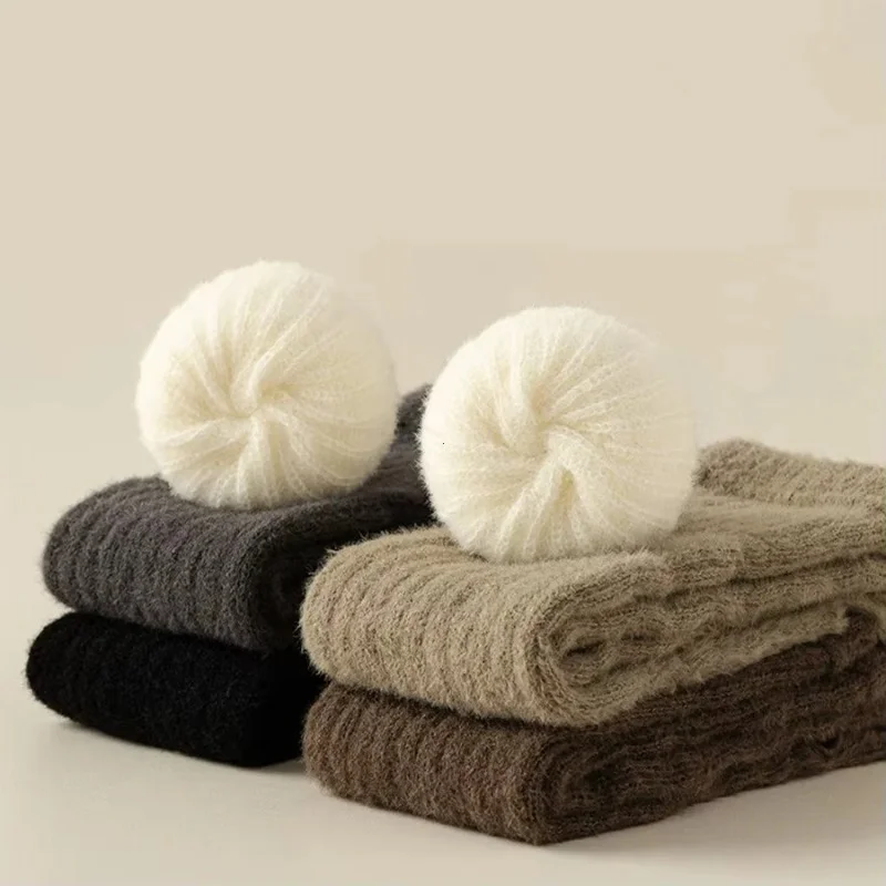 Winter Warm Long Sleeves Gloves for Women Fingerless Solid Color Hip-Hop Knitted Elbow Mittens Elastic Outdoor Warmer Arm