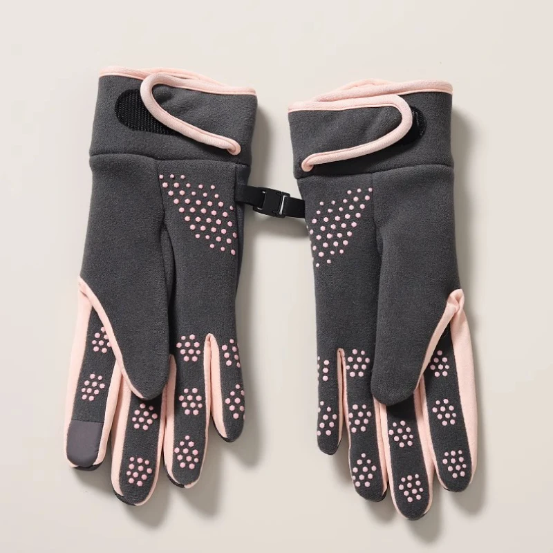 Women Winter Keep Warm Touch Screen Fleece Fashion Outdoor Sports Gloves Waterproof Not Bloated Antiskid Drive Riding