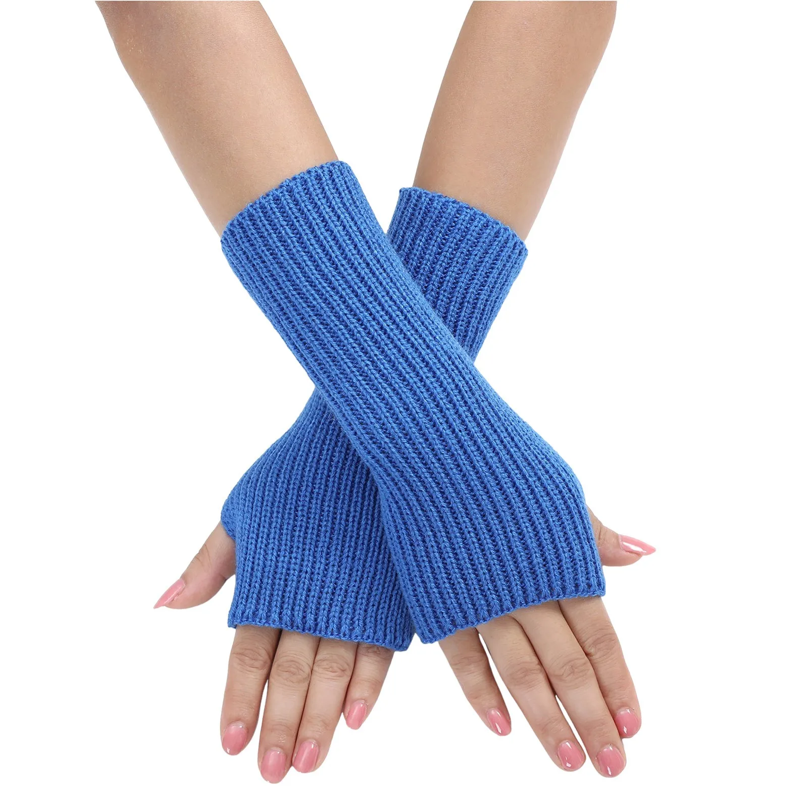 Ladies Warm Knit Fingerless Gloves Convertible Mittens Fashion Flowers Trendy 2025 Female Clothes Accessories Decor украшения