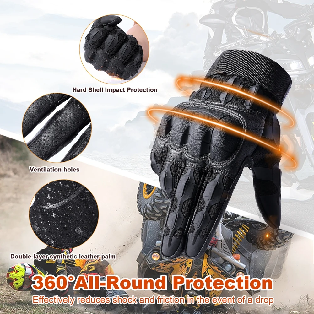 Premium Touch Screen Full Finger Gloves Outdoor Sports Tactical Motorcycle Cycling Hiking Hunting Work Anti-skid Protective Gear