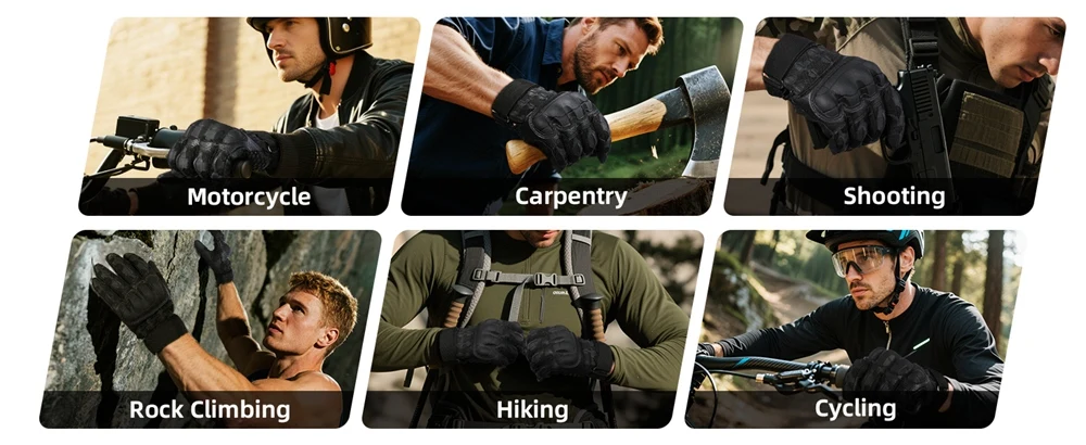 Premium Touch Screen Full Finger Gloves Outdoor Sports Tactical Motorcycle Cycling Hiking Hunting Work Anti-skid Protective Gear