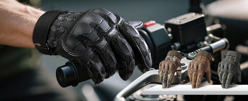 Premium Touch Screen Full Finger Gloves Outdoor Sports Tactical Motorcycle Cycling Hiking Hunting Work Anti-skid Protective Gear
