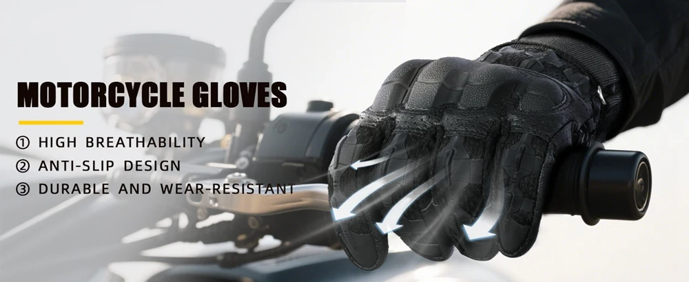 Premium Touch Screen Full Finger Gloves Outdoor Sports Tactical Motorcycle Cycling Hiking Hunting Work Anti-skid Protective Gear