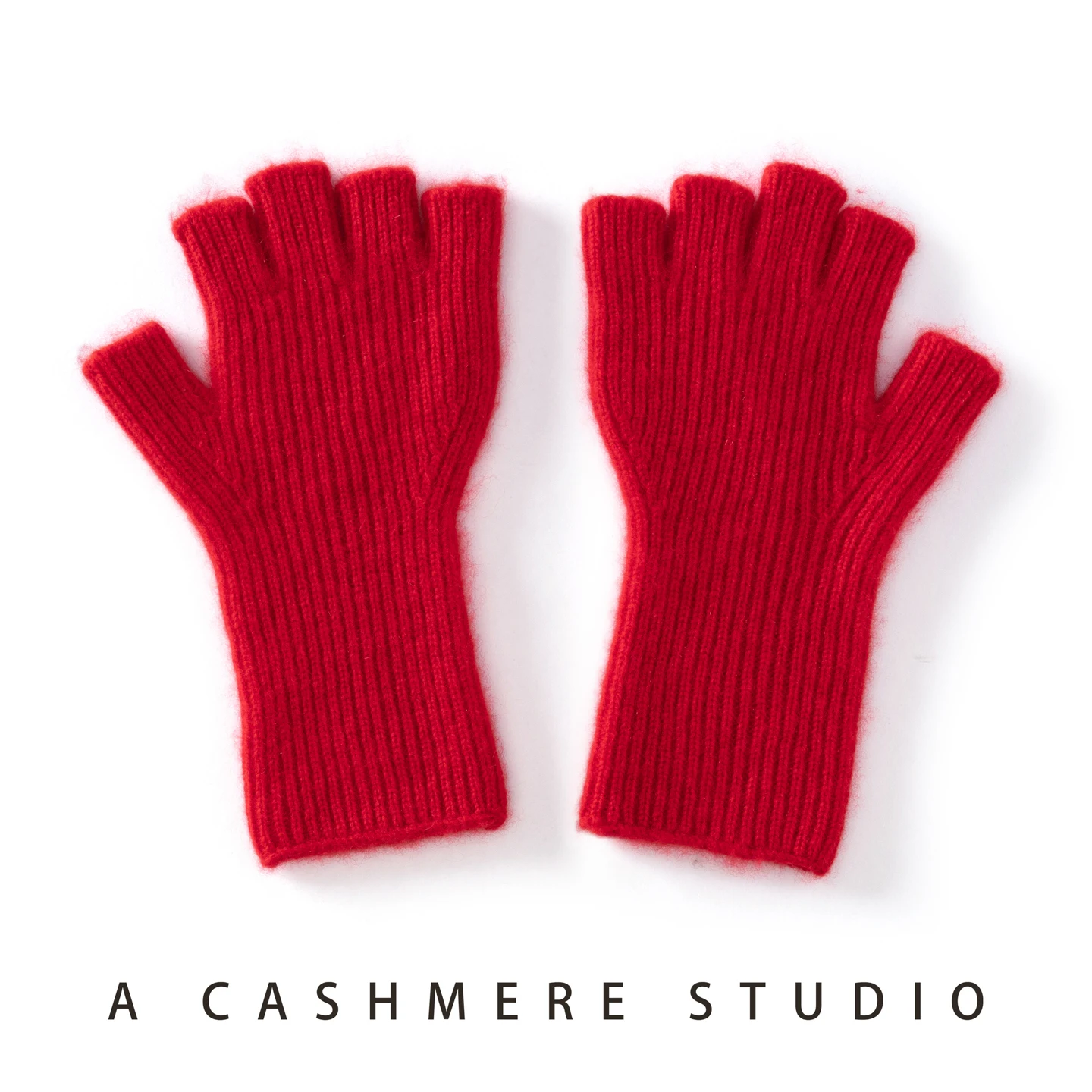 MERRILAMB High Quality Cashmere Half Finger Gloves Women Soft Warm With Fourchettes Knitted Gloves For Driving Outdoor Sports