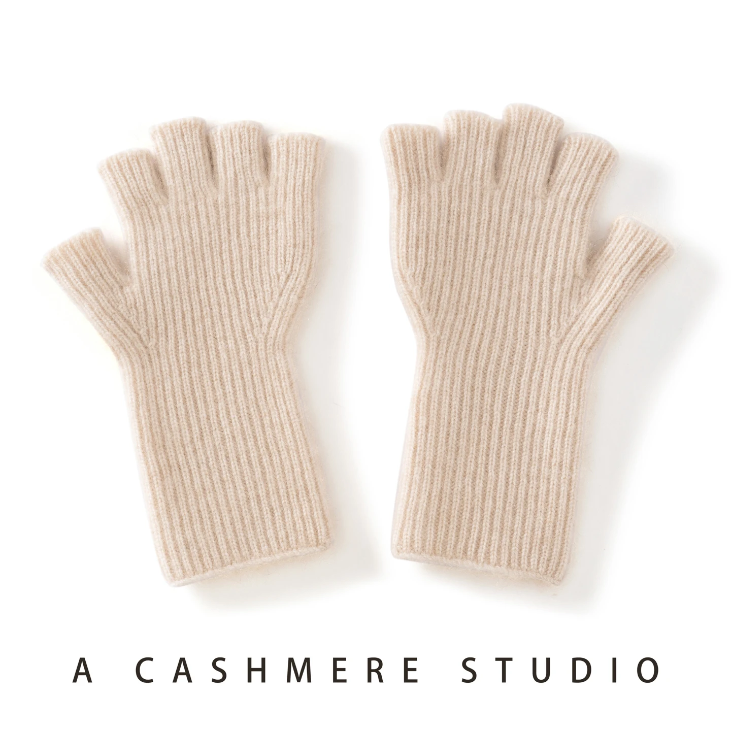MERRILAMB High Quality Cashmere Half Finger Gloves Women Soft Warm With Fourchettes Knitted Gloves For Driving Outdoor Sports
