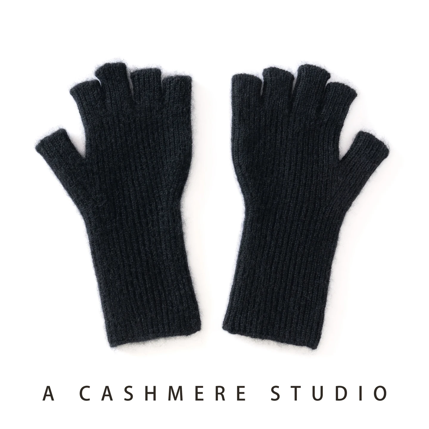 MERRILAMB High Quality Cashmere Half Finger Gloves Women Soft Warm With Fourchettes Knitted Gloves For Driving Outdoor Sports