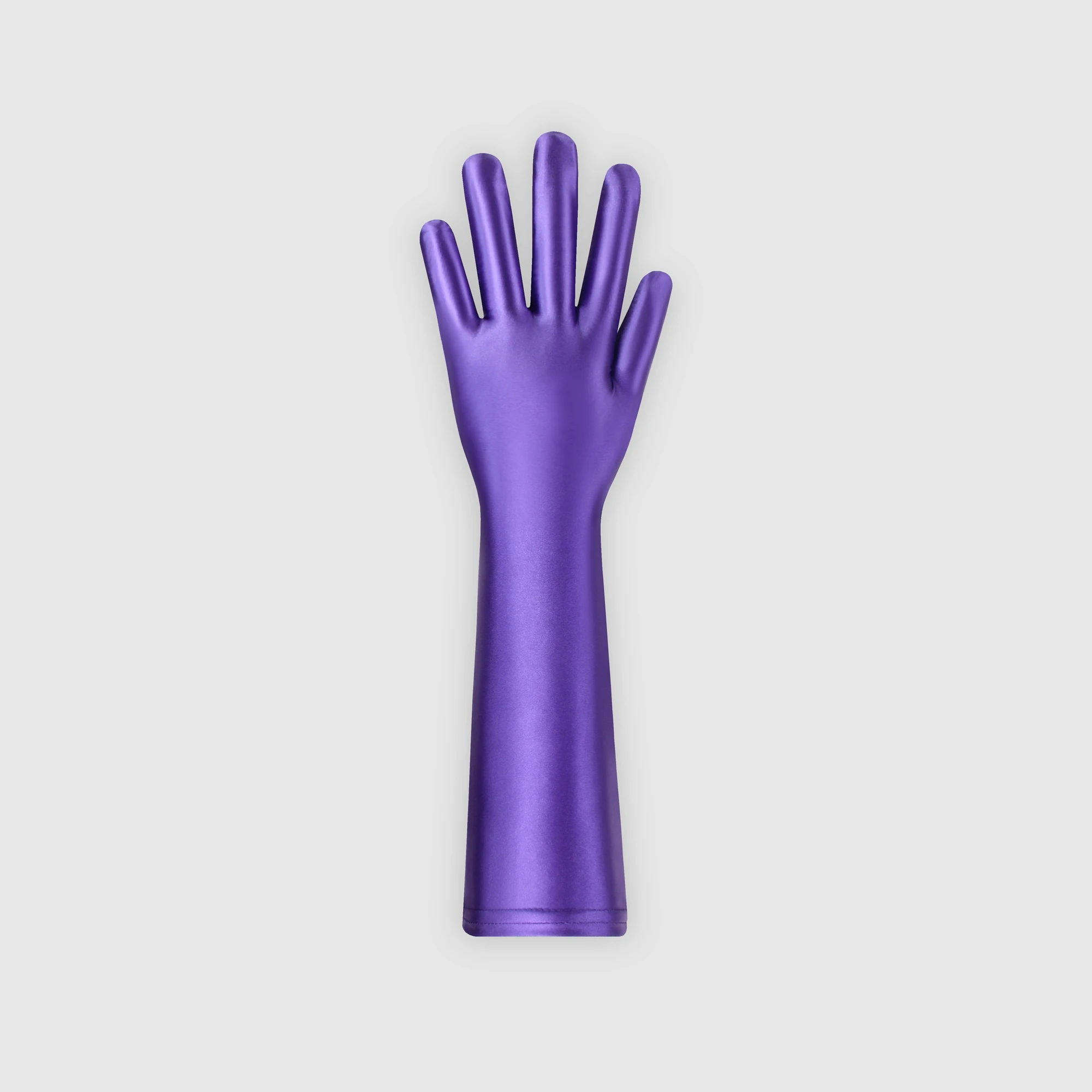 XClocKNYoung Satin Glossy Gloves Connected Finger Gloves Sexy High Elasticity Gloves Satin Shiny Role-Playing Dress Gloves
