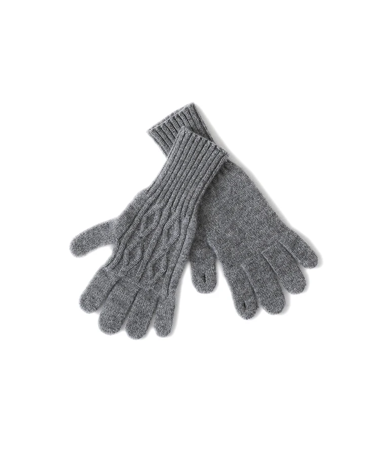 Women Warm Thick 100% Cashemere Knitted Gloves Touch Screen Men Women Fashion Winter Keep Warm Riding Skiing Outdoor Gloves