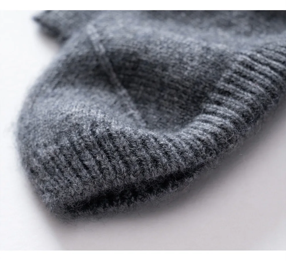 Winter Women 100% Cashmere Mitts Knitted Fingerless Gloves Thermal Gloves Semi Finger Lengthen Mittens Arm Warmers fishmouth