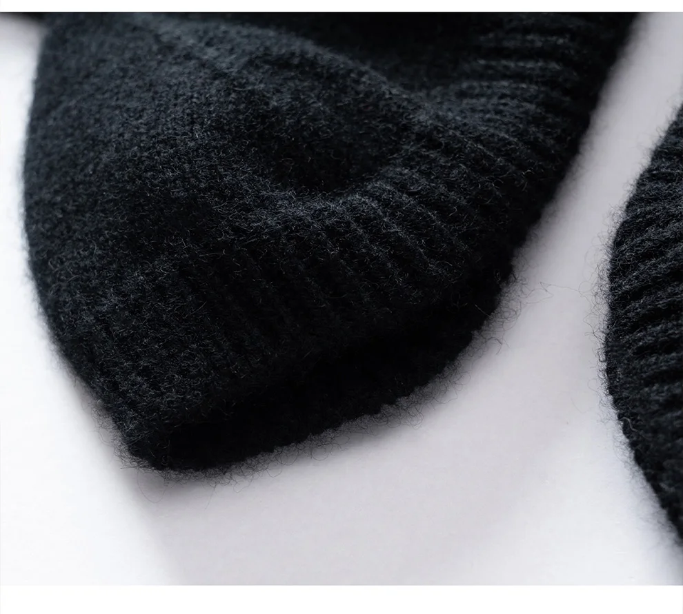 Winter Women 100% Cashmere Mitts Knitted Fingerless Gloves Thermal Gloves Semi Finger Lengthen Mittens Arm Warmers fishmouth