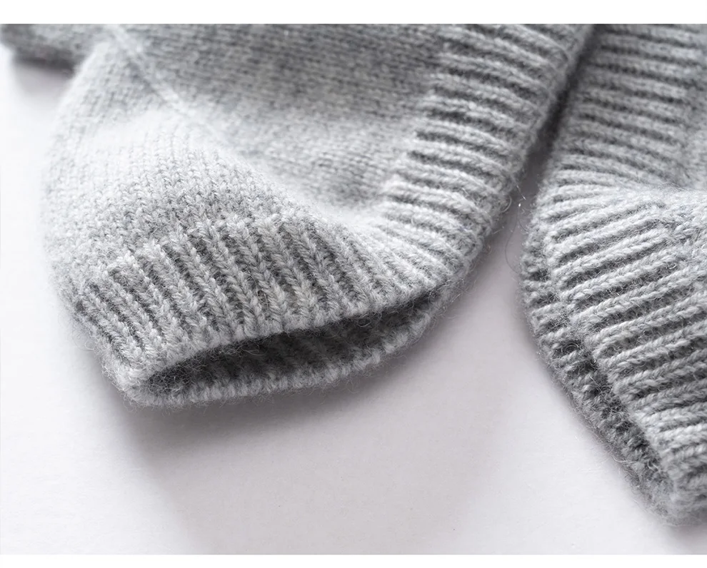 Winter Women 100% Cashmere Mitts Knitted Fingerless Gloves Thermal Gloves Semi Finger Lengthen Mittens Arm Warmers fishmouth