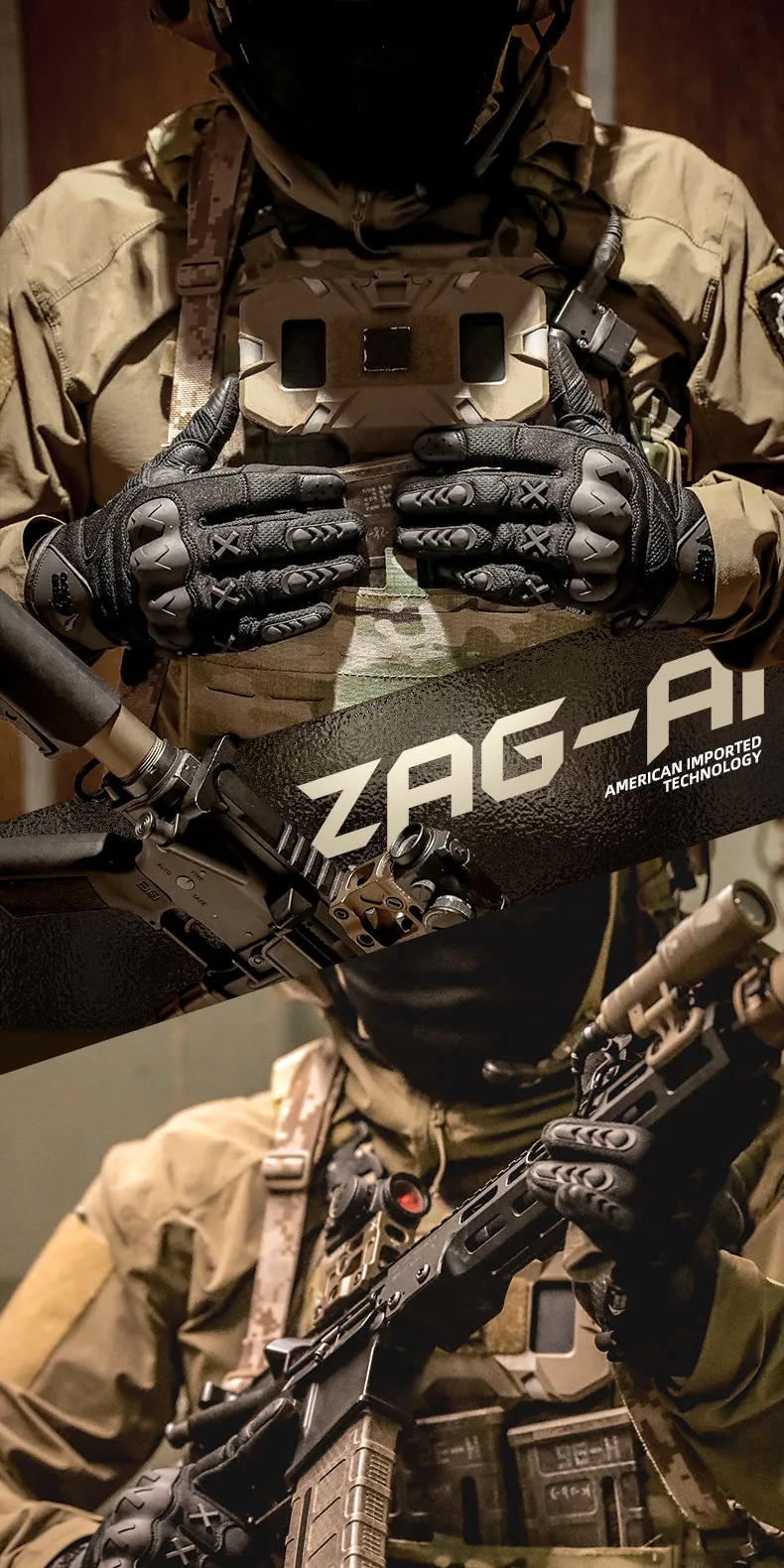 Outdoor Sport Techwear Full Finger Tactical Gloves Multi-purpose Breathable Touch-screen Motorcycle Cycling Protective Gloves