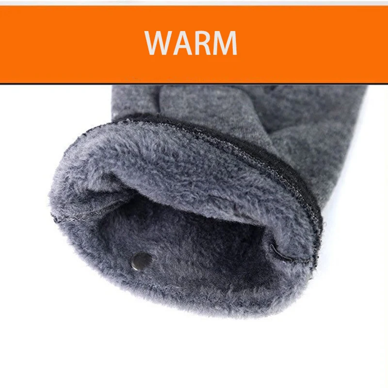 New Fashion Grace Men's Gloves Women Winter Vintage Warm Windproof Touch Screen Write Driving Fingerless Glove Mittens Wholesale
