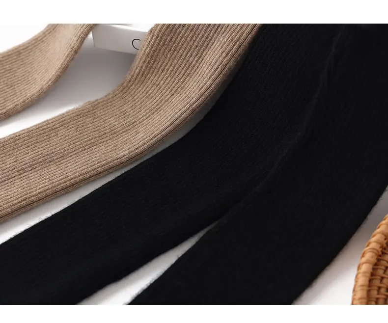 Women 100% Cashmere Long Mittens 43cm Fine Knitted Fingerless Gloves Mitt Y2k Thermal Gloves Semi Finger Oversleeves Arm Warmers